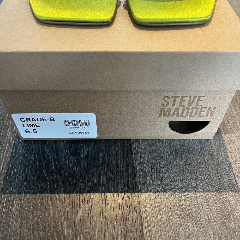 Steve Madden Neon Green Strappy Heels - Picture 5 of 5